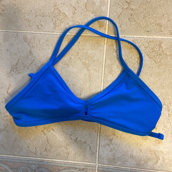 Jolyn Blue vent Bikini Top - Picture 1 of 3